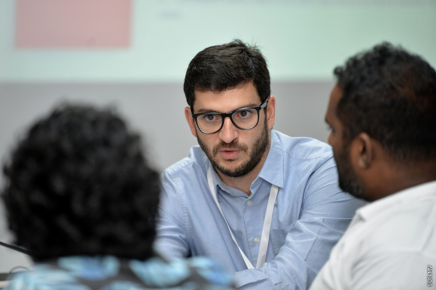 ޖެނުއަރީ 28، 2020: މޯލްޑިވްސް ސްޕޯޓްސް ކޯޕަރޭޝަނުން އިސްނަގައިގެން ސްޓެލްކޯ ހޯލްގައި ކުރިއަށް ދާ މާކެޓިންގް އާއި ސްޕޮންސާޝިޕްގެ ހާއްސަ ވޯކްޝޮޕްގެ ތެރެއިން -- ސަން ފޮޓޯ/ ފަޔާޒު މޫސާ