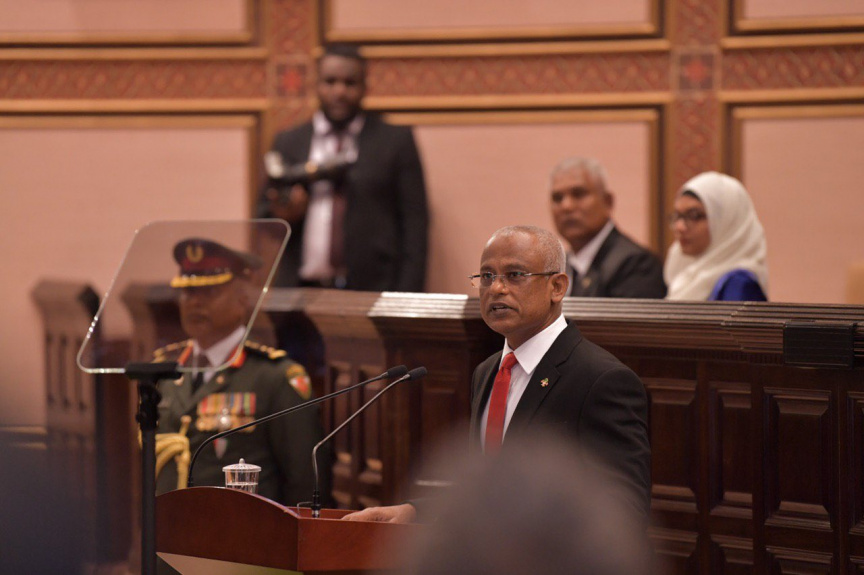 ފެބްރުއަރީ 3، 2020: މިއަހަރަށް ރައްޔިތުންގެ މަޖިލިސް ހުޅުވުމާއި ރައީސުލްޖުމްހޫރިއްޔާ ރިޔާސީ ބަޔާން އިއްވުން ---- ފޮޓޯ/ ރައީސް އޮފީސް