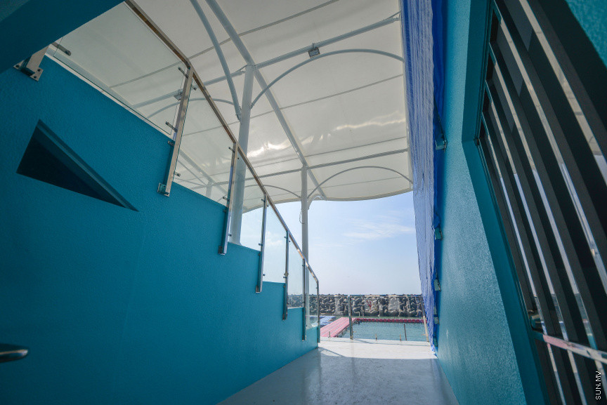 ޖެނުއަރީ 21، 2021: ސްވިމިން ޓްރެކުގެ އާ ޕްލެޓްފޯމްގައި ހިމެނޭ ސިޑިބަރި އާއި ފާހަނަ ބަރި އާންމުންނަށް ހުޅުވުވާލުން -- ސަން ފޮޓޯ/ ފަޔާޒު މޫސާ