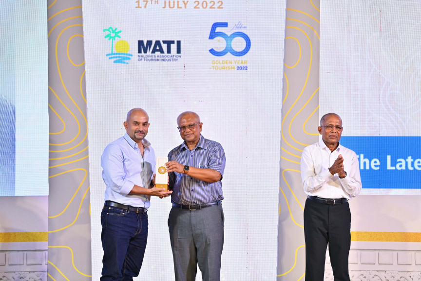 "50 އިޔާޒް އޮފް ޓޫރިޒަމްސް އެވޯޑްސް ބައި މަޓީ" ހަފްލާގެ ތެރެއިން -- ފޮޓޯ/ ރައީސް އޮފީސް