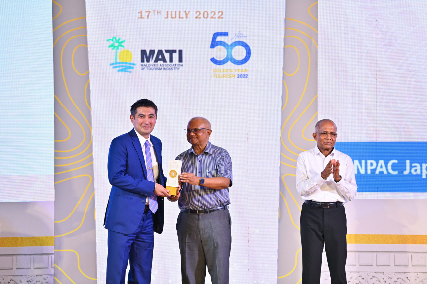 "50 އިޔާޒް އޮފް ޓޫރިޒަމްސް އެވޯޑްސް ބައި މަޓީ" ހަފްލާގެ ތެރެއިން -- ފޮޓޯ/ ރައީސް އޮފީސް