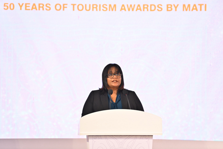 "50 އިޔާޒް އޮފް ޓޫރިޒަމްސް އެވޯޑްސް ބައި މަޓީ" ހަފްލާގެ ތެރެއިން -- ފޮޓޯ/ ރައީސް އޮފީސް