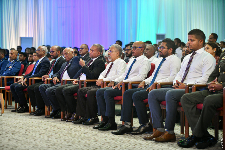 މޯލްޑިވްސް ކަސްޓަމް ސާރވިސްގެ 132 ވަނަ އަހަރީ ހަފްލާގެ ތެރެއިން -- ސަން ފޮޓޯ/ މުހައްމަދު ހައްޔާން