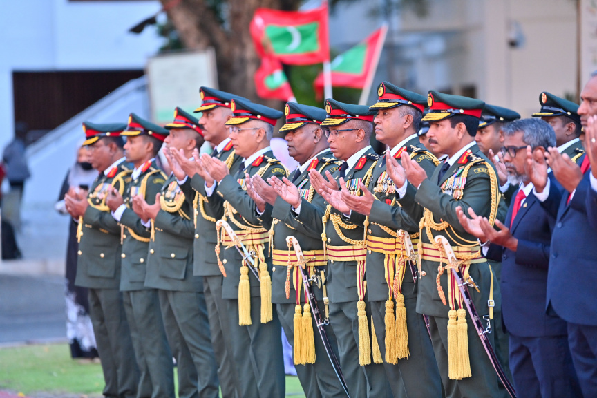 57 ވަނަ މިނިވަން ދުވަހުގެ ދިދަ ނެގުމުގެ ރަސްމިއްޔާތުގެ ތެރެއިން -- ފޮޓޯ/ ރައީސް އޮފީސް