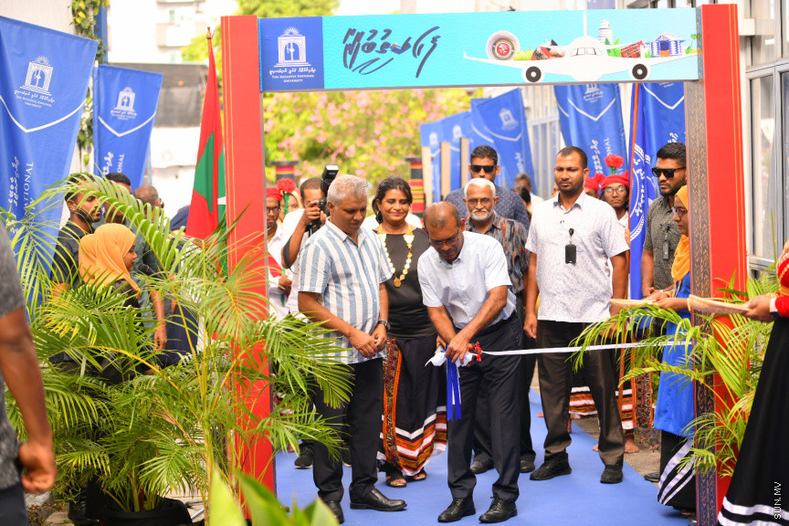 އެމްއެންޔޫ "ފަހި ކުތުބުޚާނާ" ހަރަކާތުގެ ތެރެއިން --- ސަން ފޮޓޯ/ ނާއިލް ހުސައިން