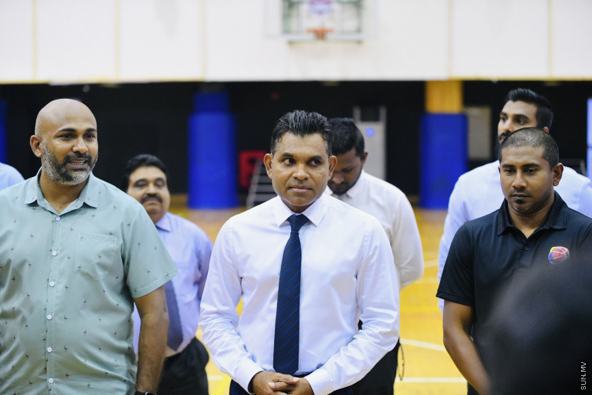 ސާބާ ވިމެންސް ޗެމްޕިއަންޝިޕް 2022 އަށް ތައްޔާރުވަމުންދާ ދިވެހި ގައުމީ ޓީމާ ބައްދަލުކުރައްވައި ނައިބު ރައީސް ބައްދަލުކުރައްވަނީ --- ސަން ފޮޓޯ/ މުހައްމަދު ނާއިލް ހުސައިން