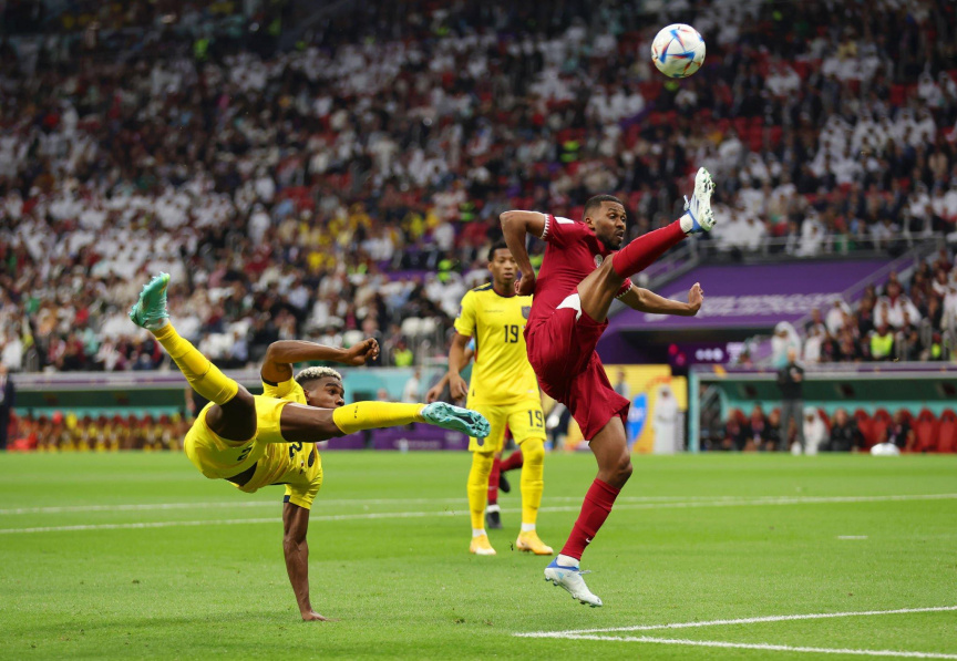 ގަތަރު ފީފާ ވޯލްޑުކަޕް 2022 - އިކުއަޑޯ އަދި ގަތަރު ބައްދަލުކުރި މެޗުގެ ތެރެއިން -- ފޮޓޯ/ ގެޓީ އިމޭޖަސް