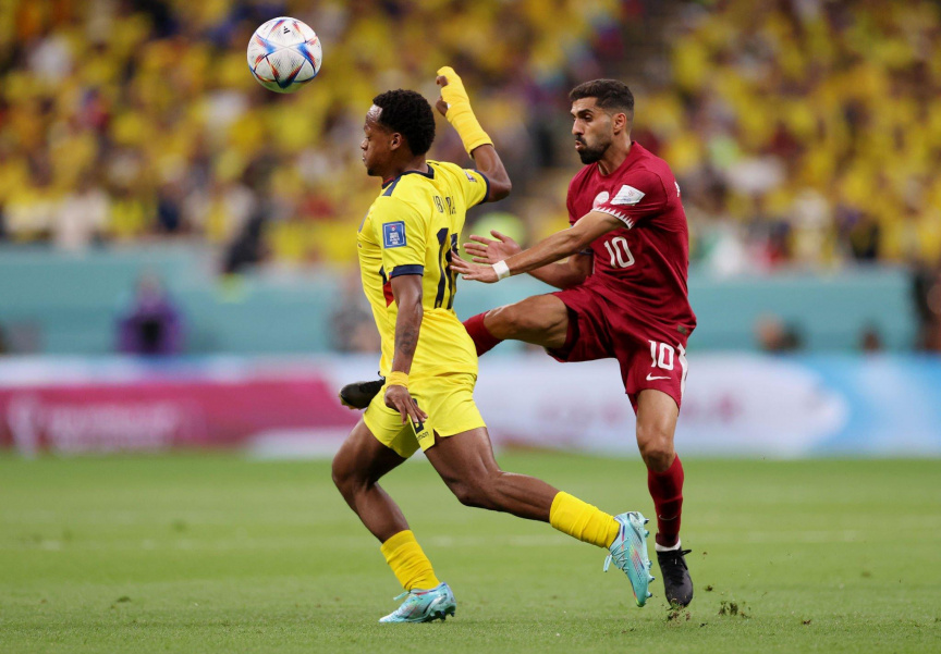 ގަތަރު ފީފާ ވޯލްޑުކަޕް 2022 - އިކުއަޑޯ އަދި ގަތަރު ބައްދަލުކުރި މެޗުގެ ތެރެއިން -- ފޮޓޯ/ ގެޓީ އިމޭޖަސް