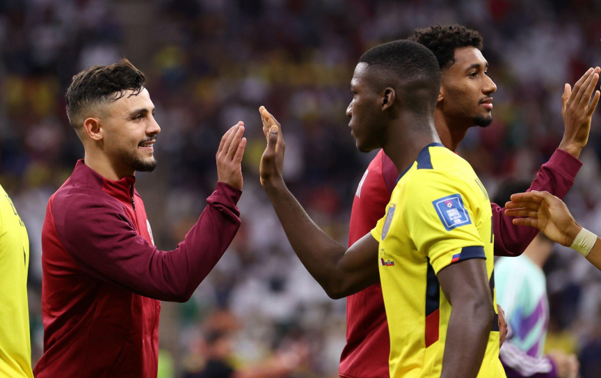 ގަތަރު ފީފާ ވޯލްޑުކަޕް 2022 - އިކުއަޑޯ އަދި ގަތަރު ބައްދަލުކުރި މެޗުގެ ތެރެއިން -- ފޮޓޯ/ ގެޓީ އިމޭޖަސް