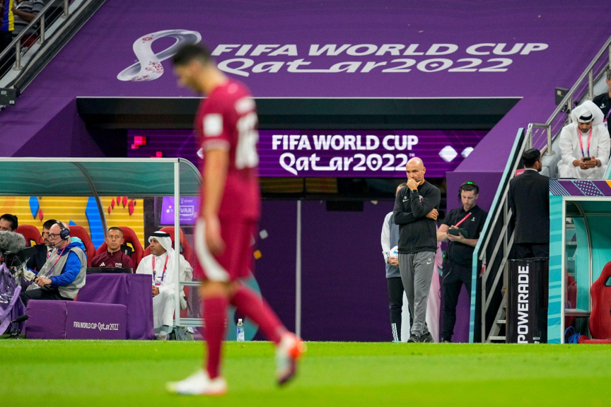 ގަތަރު ފީފާ ވޯލްޑުކަޕް 2022 - އިކުއަޑޯ އަދި ގަތަރު ބައްދަލުކުރި މެޗުގެ ތެރެއިން -- ފޮޓޯ/ ގެޓީ އިމޭޖަސް