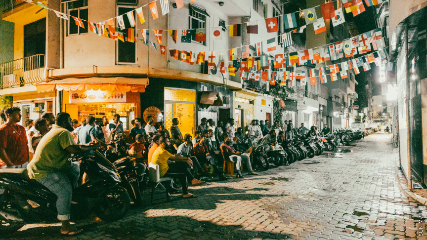 މާލޭގައި ވޯރލްޑް ކަޕްގެ ފޯރި --- ސަންފޮޓޯ/ ނާއިލް ހުސައިން