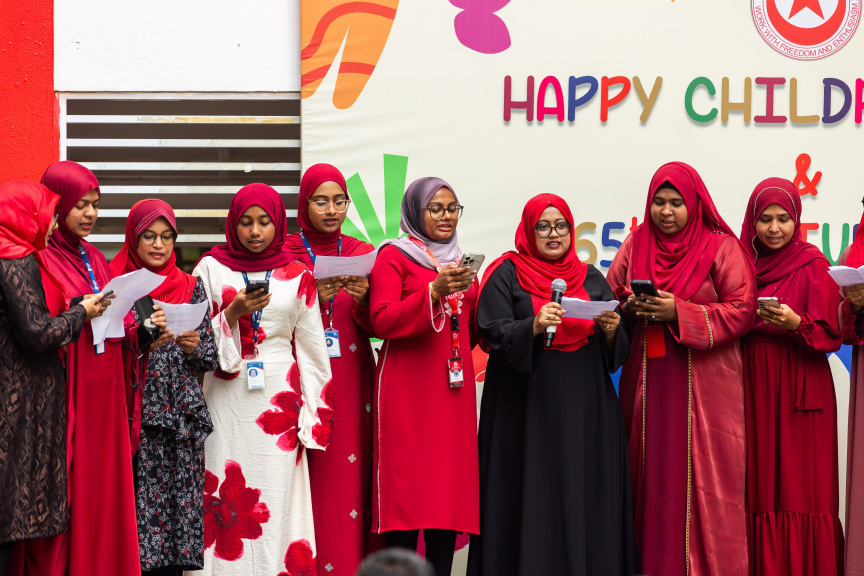 10 މެއި 2026: އިސްކަންދަރު ސްކޫލަށް 65 އަހަރު ފުރުން މިއަދު ފާހަގަ ކޮށްފި: އެ ޚާއްސަ މުނާސަބަތު ފާހަގަ ކުރުމަށް އެ ސްކޫލުގައި މިއަދު ވަނީ ޚާއްސަ އެސެމްބްލީއެއް ބާއްވާފައި-- ސަން ފޮޓޯ: ޝާތިއު އަބްދުالله