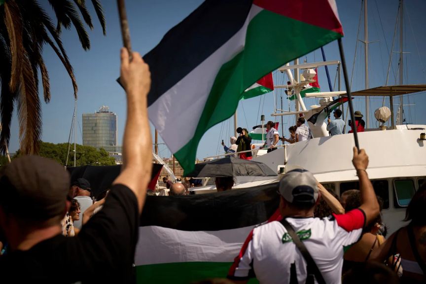 Global Sumud Flotilla sails from Barcelona