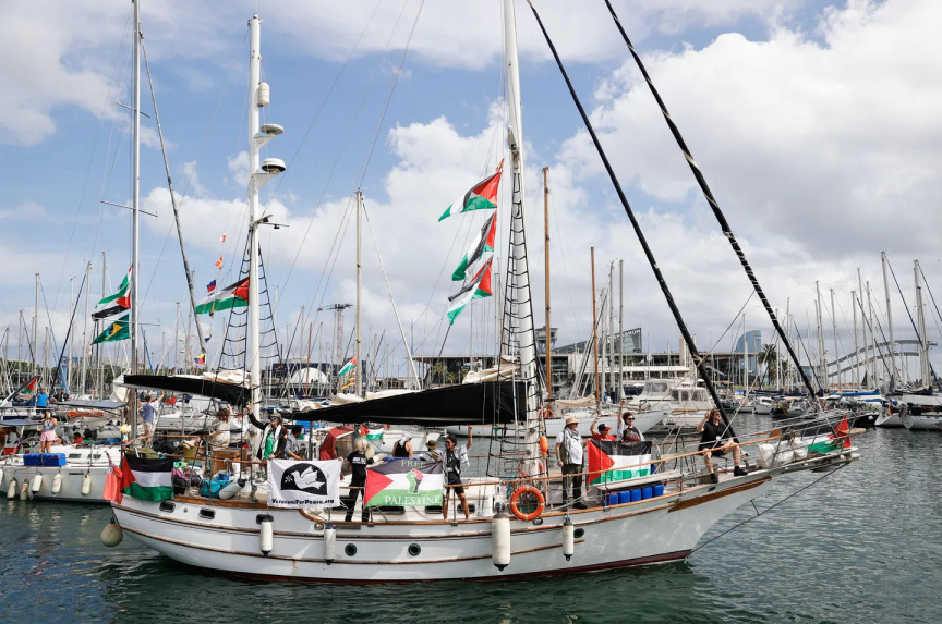 Gaza aid flotilla sails from Barcelona again