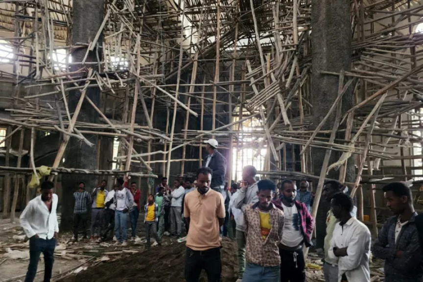 Ethiopia church scaffolding collapse kills at least 36