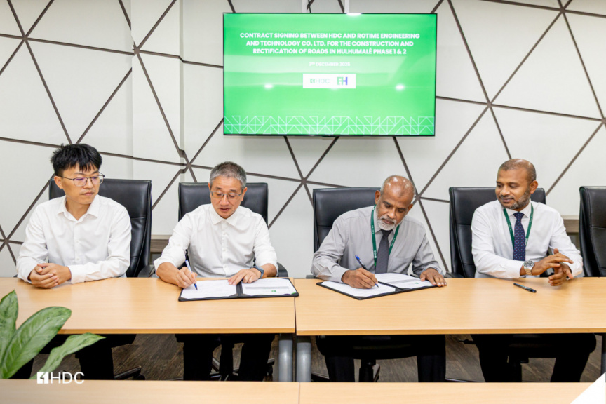 Chinese company awarded Hulhumale’ road project