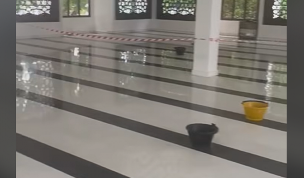 2 Million kharadhukoh mulhi furaalhu aa kuri fahun, Islaamee Markaz Ceiling in fen faibanee