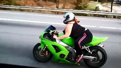 fat people on bike