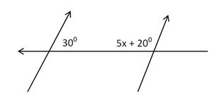 Nilai x yang memenuhi adalah.
