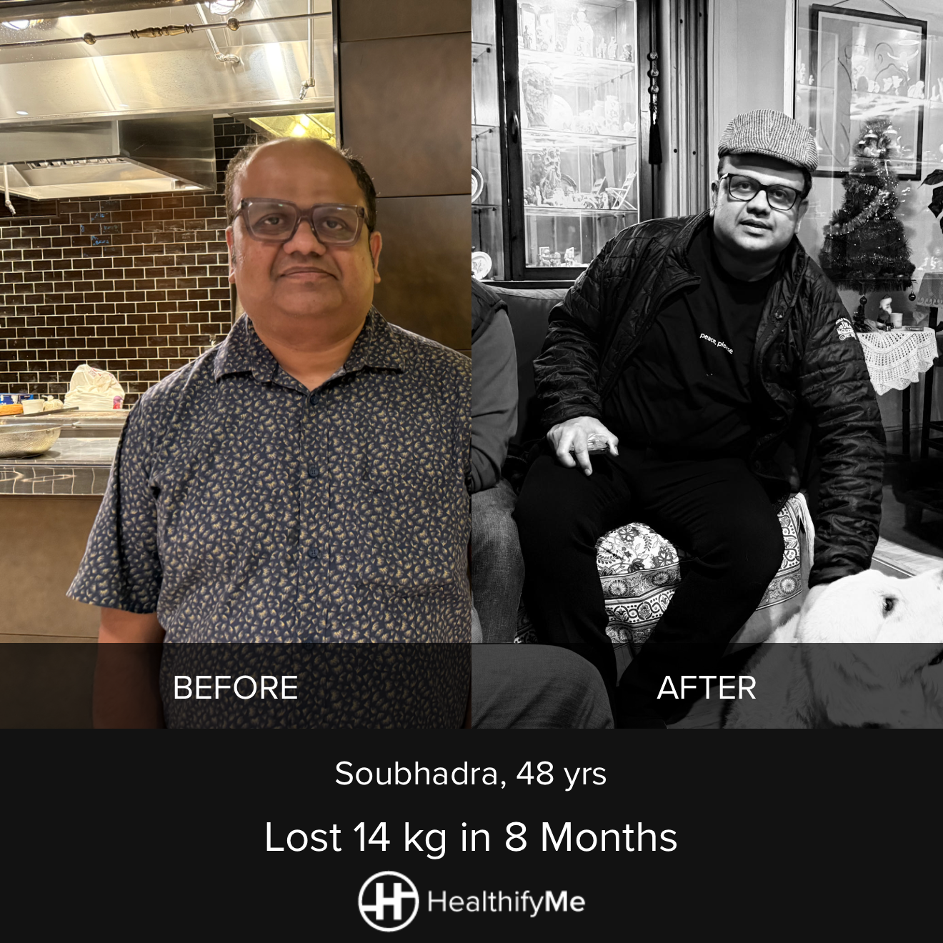 −14 kg in 8 months