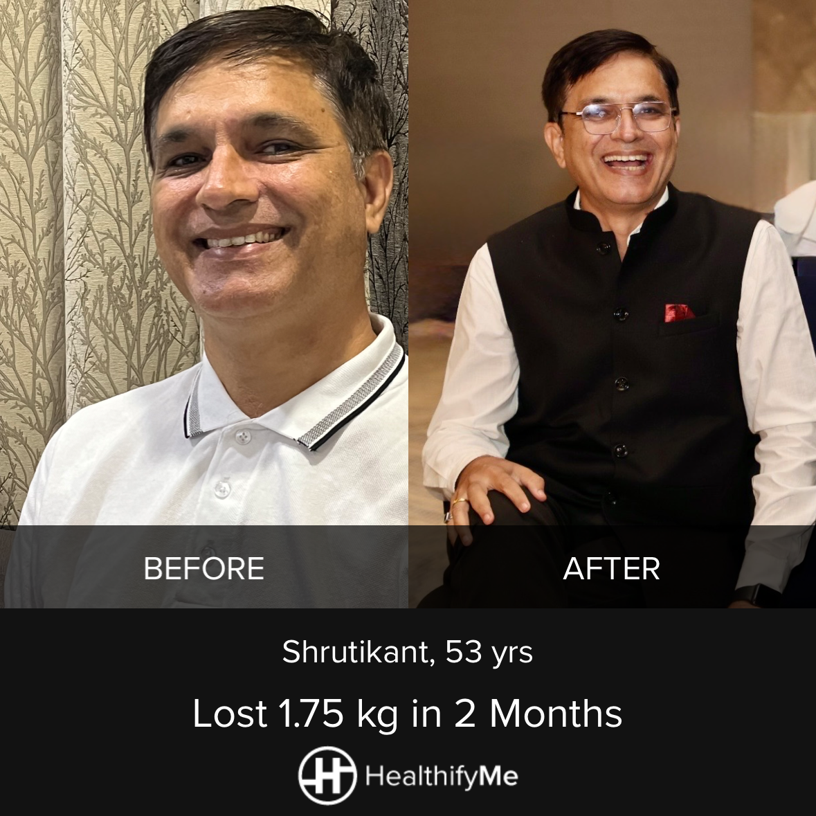 −1.8 kg in 2 months