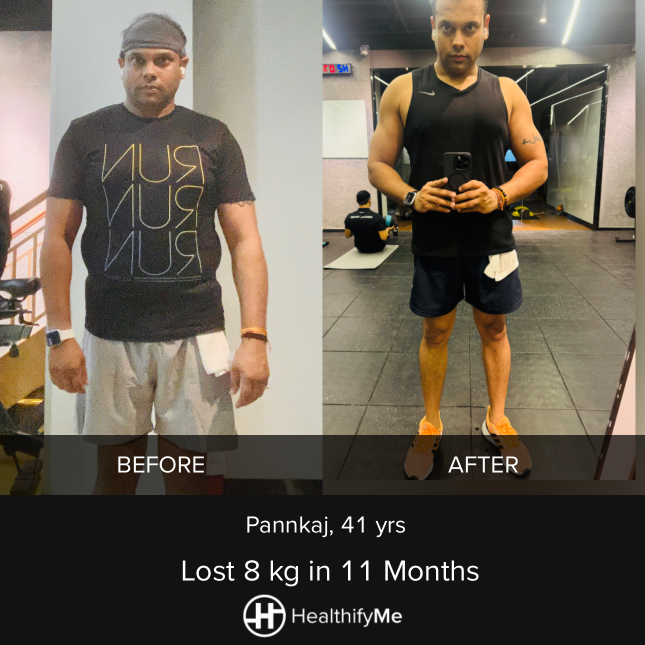 −8 kg in 11 months
