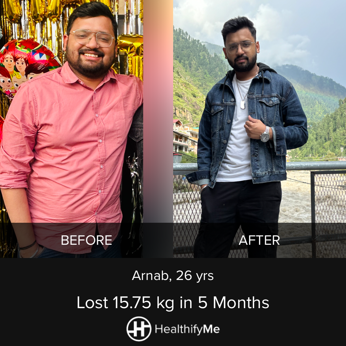 −15.8 kg in 5 months