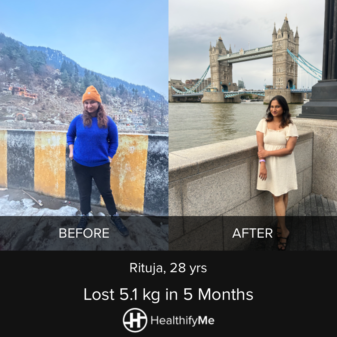 −5.1 kg in 5 months