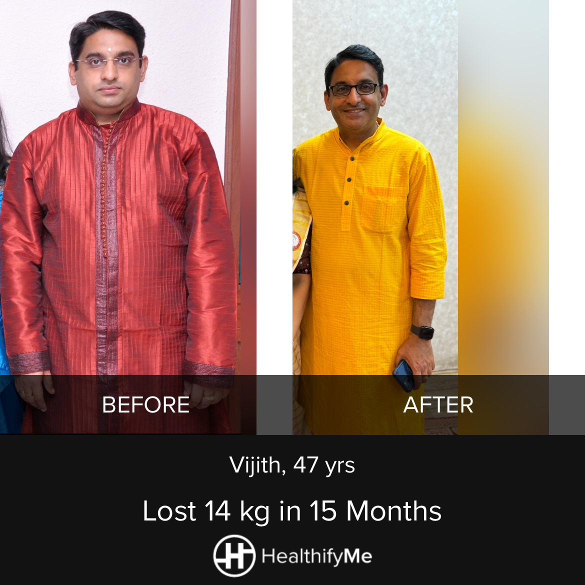 −14 kg in 1 year