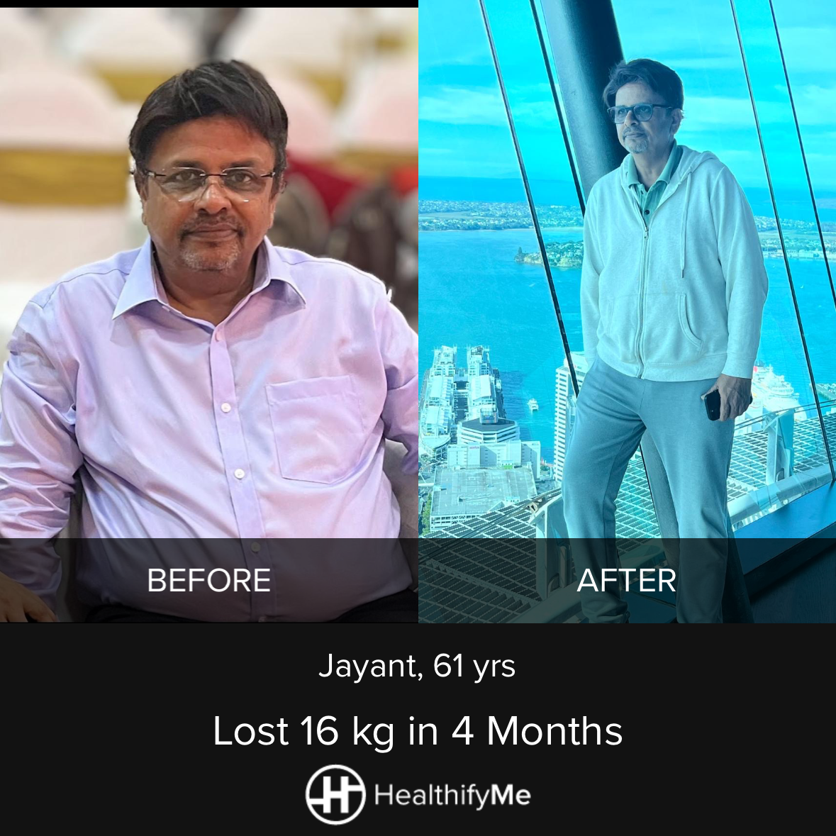 −16 kg in 4 months