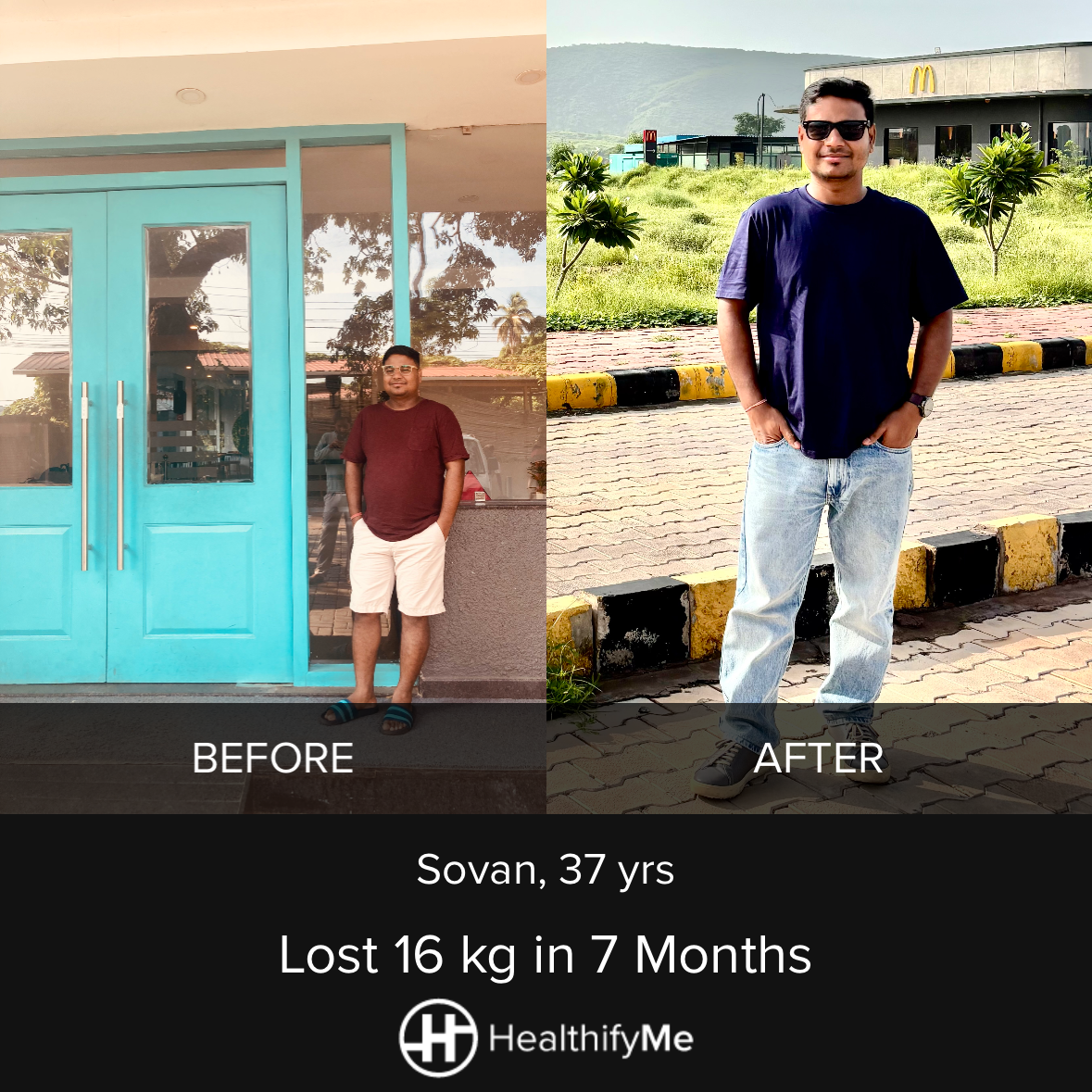 −16 kg in 7 months