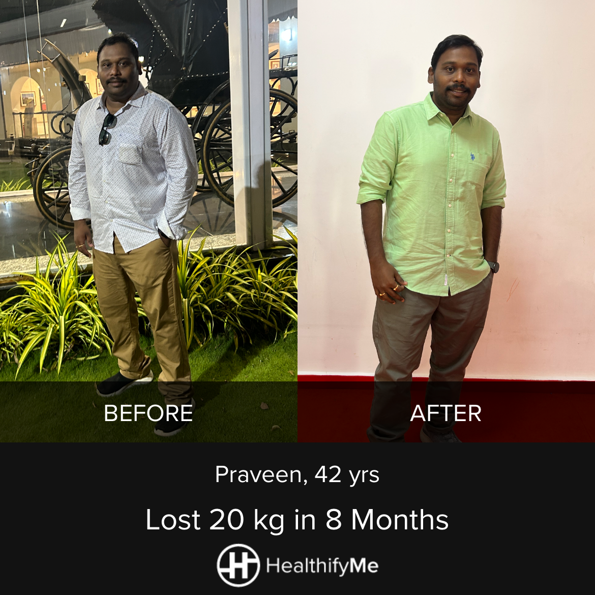−20 kg in 8 months