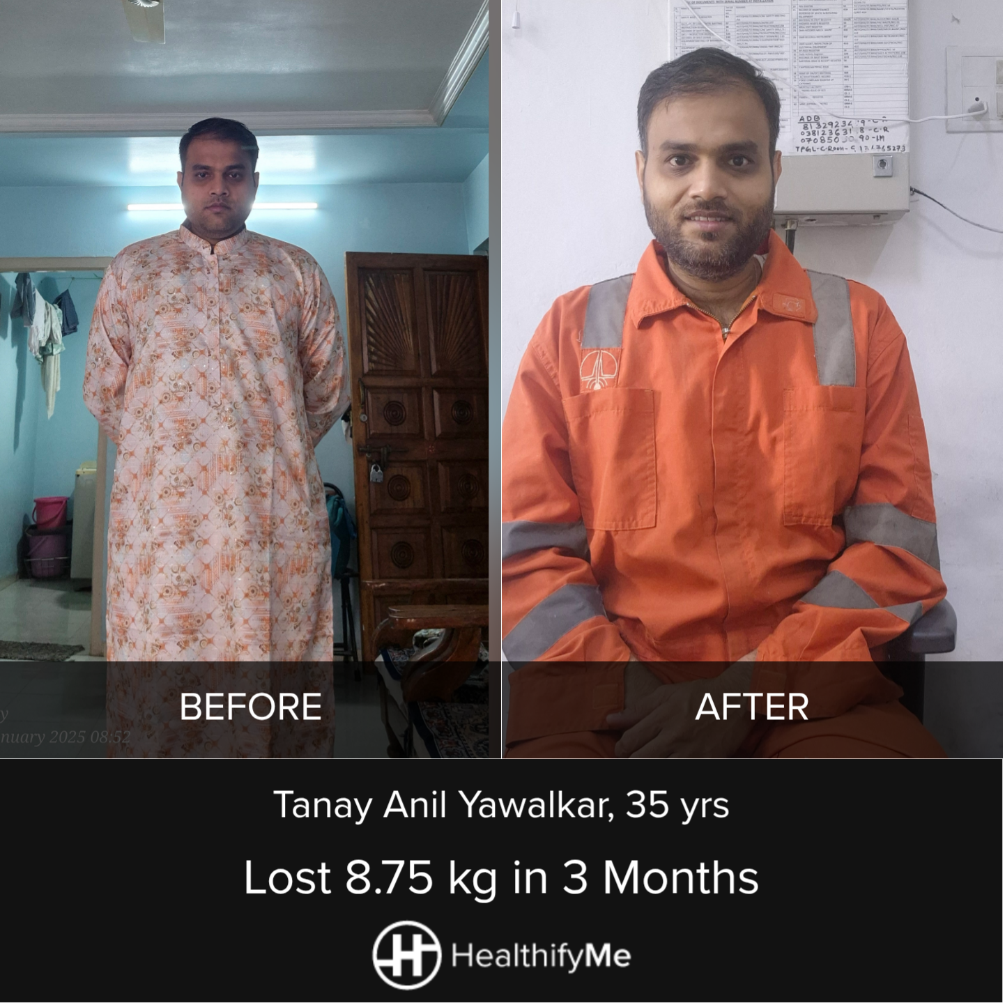 −8.8 kg in 3 months