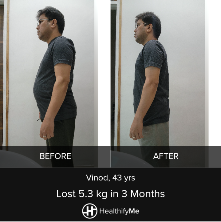 −5.3 kg in 3 months