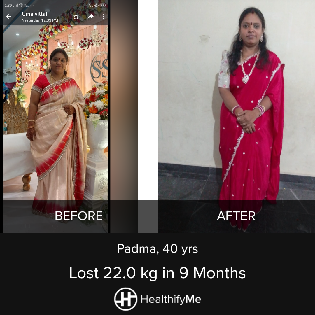 −22 kg in 9 months