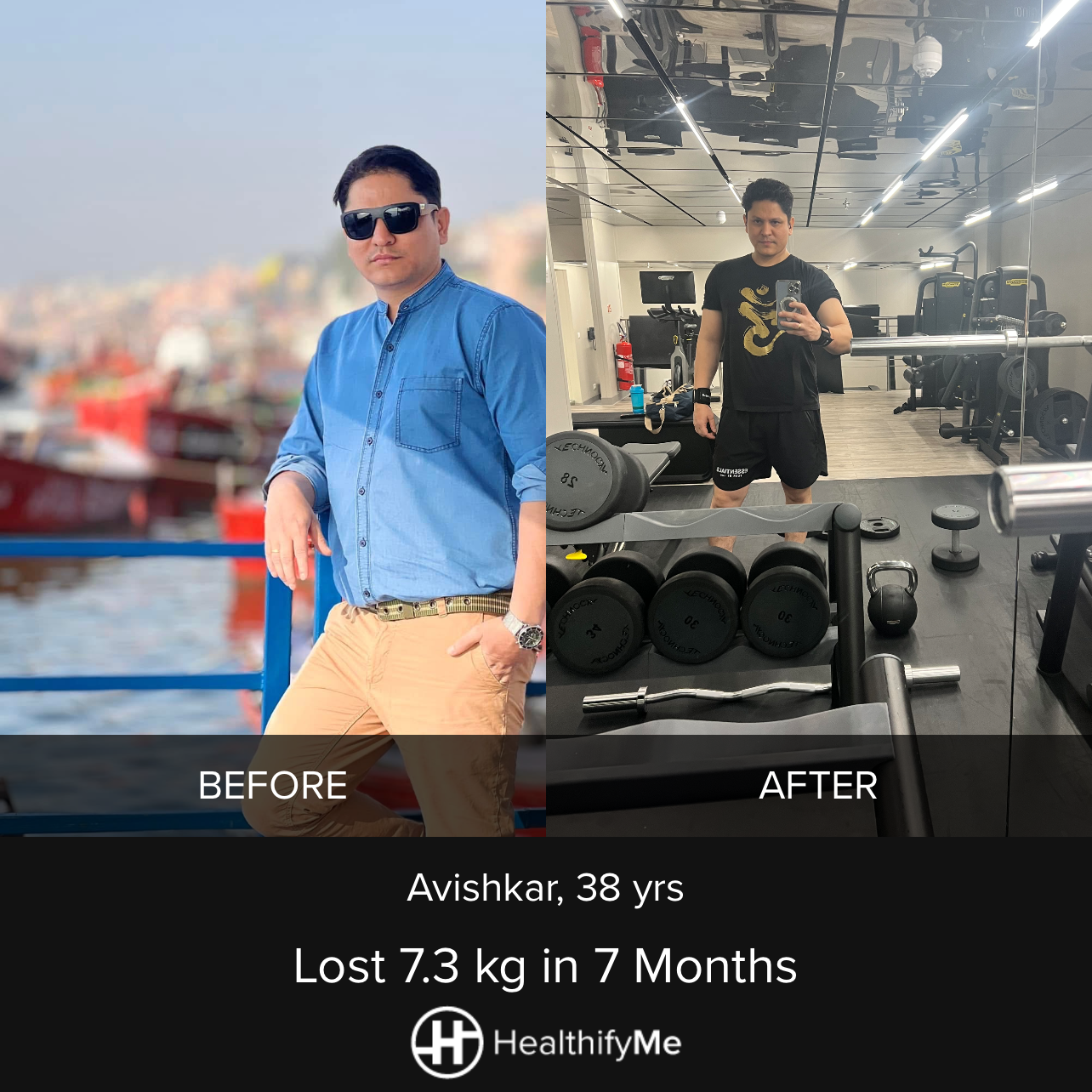 −7.3 kg in 7 months