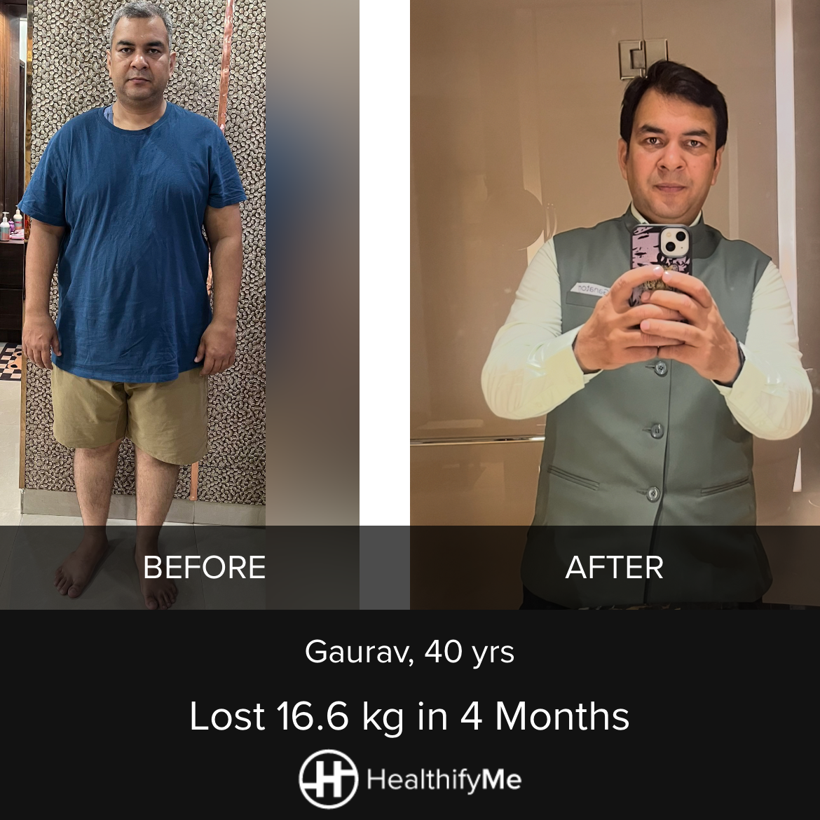 −16.6 kg in 4 months