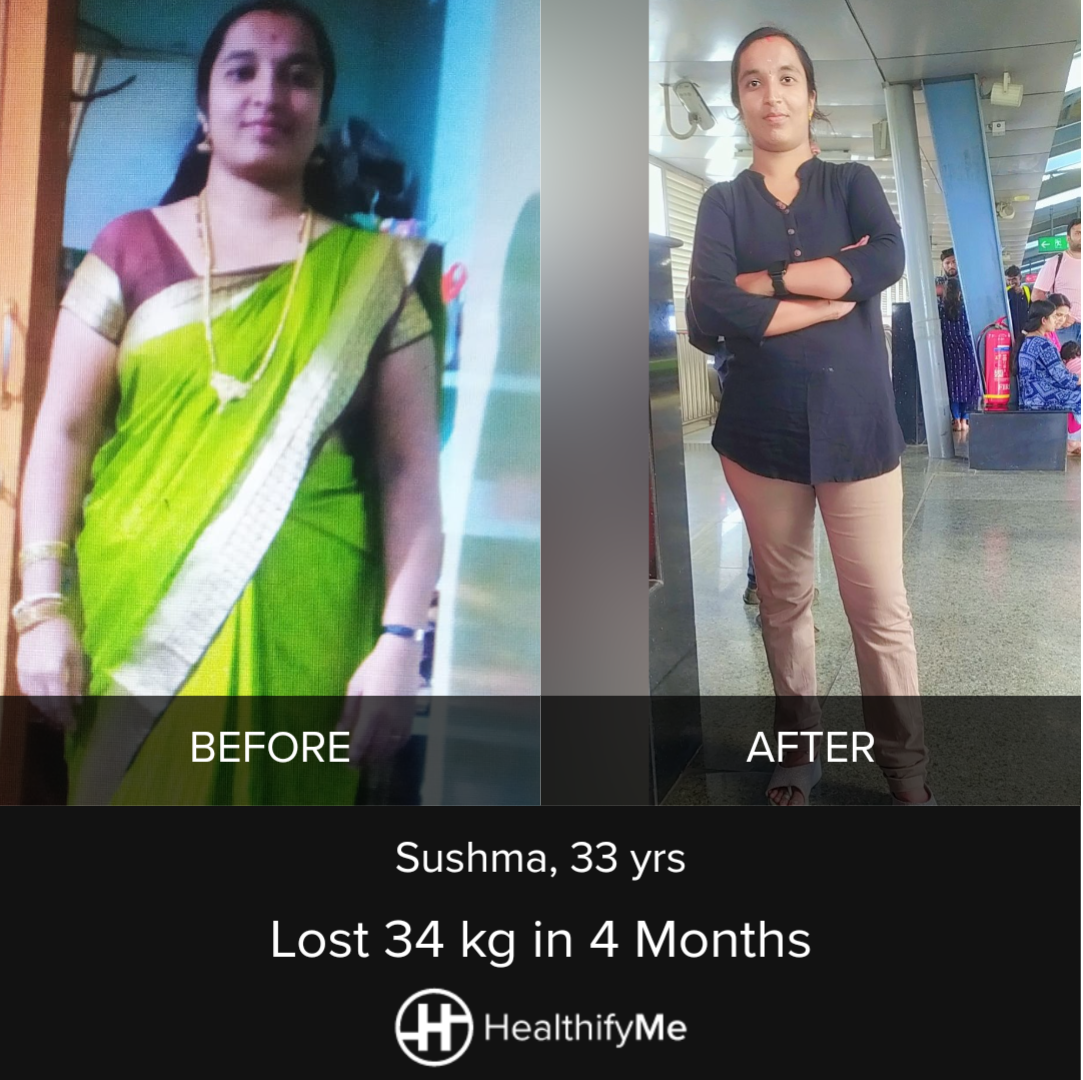 −34 kg in 4 months