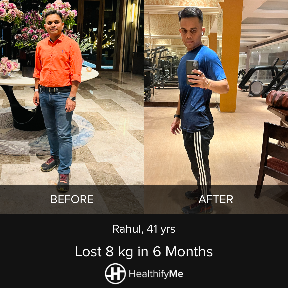 −8 kg in 6 months