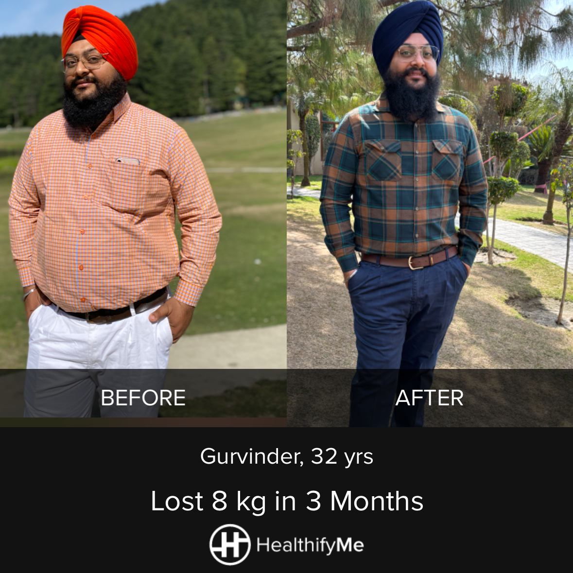 −8 kg in 3 months