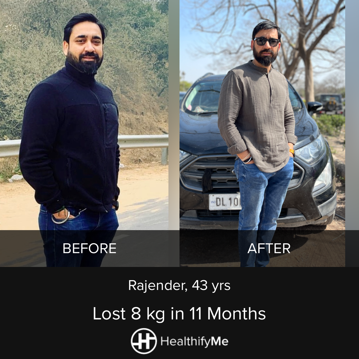 −8 kg in 11 months