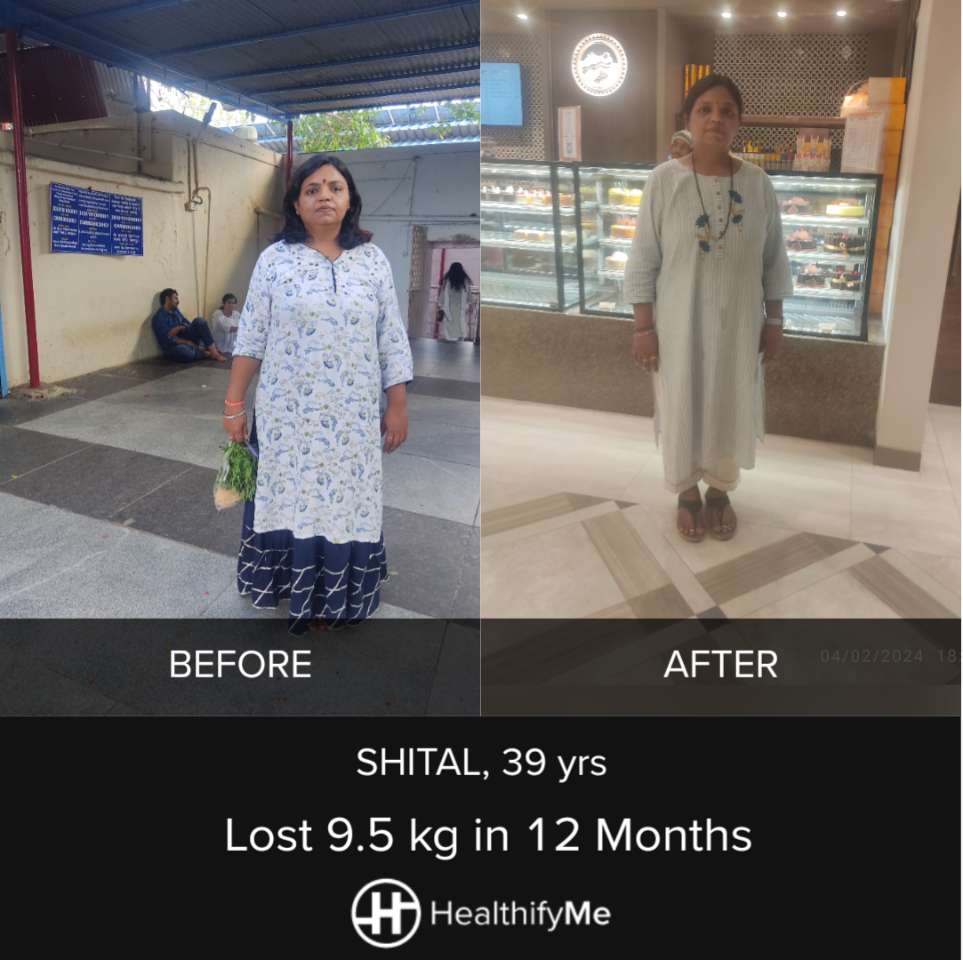 −9.5 kg in 1 year