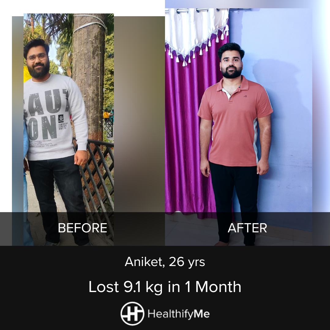 −9.1 kg in 1 month