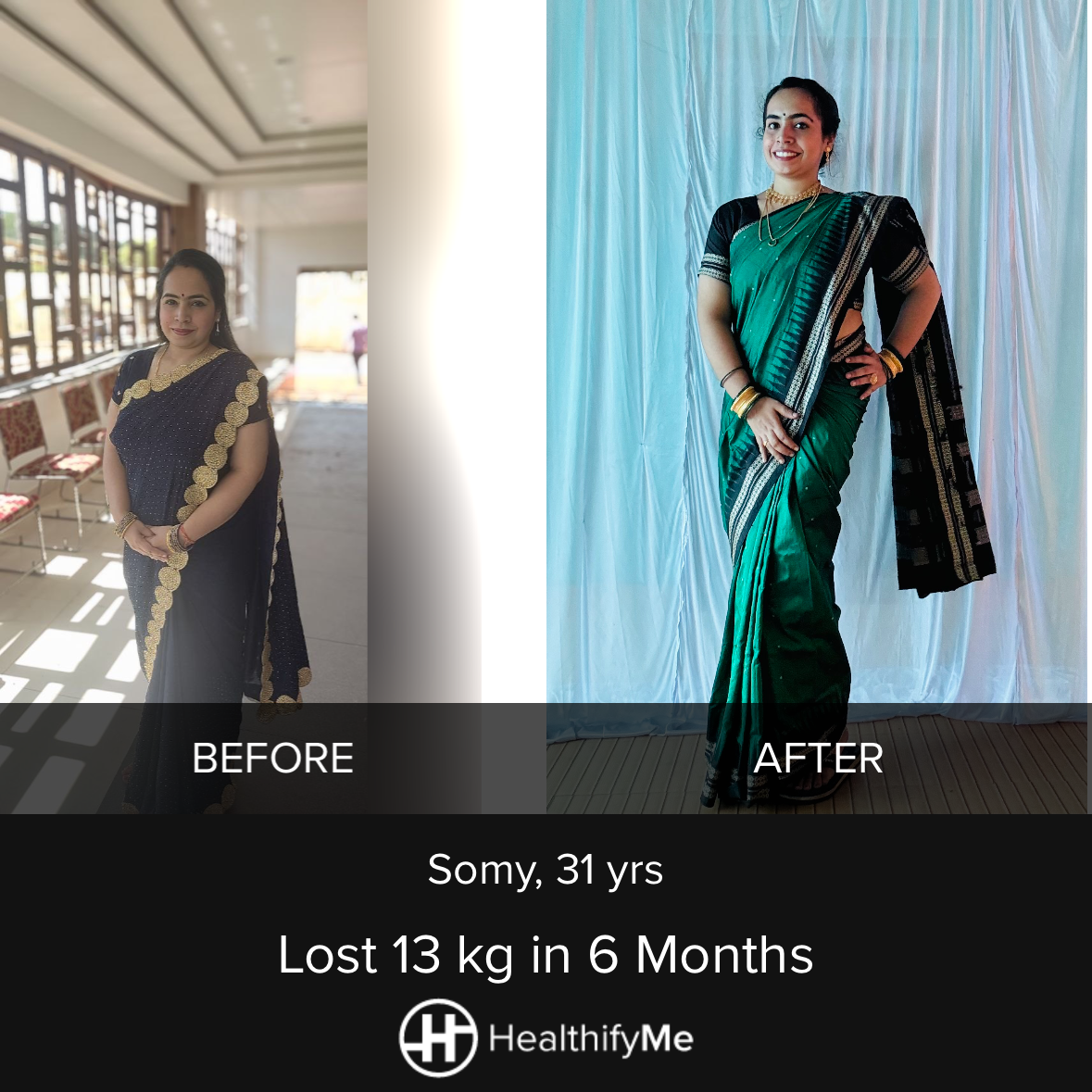 −13 kg in 6 months