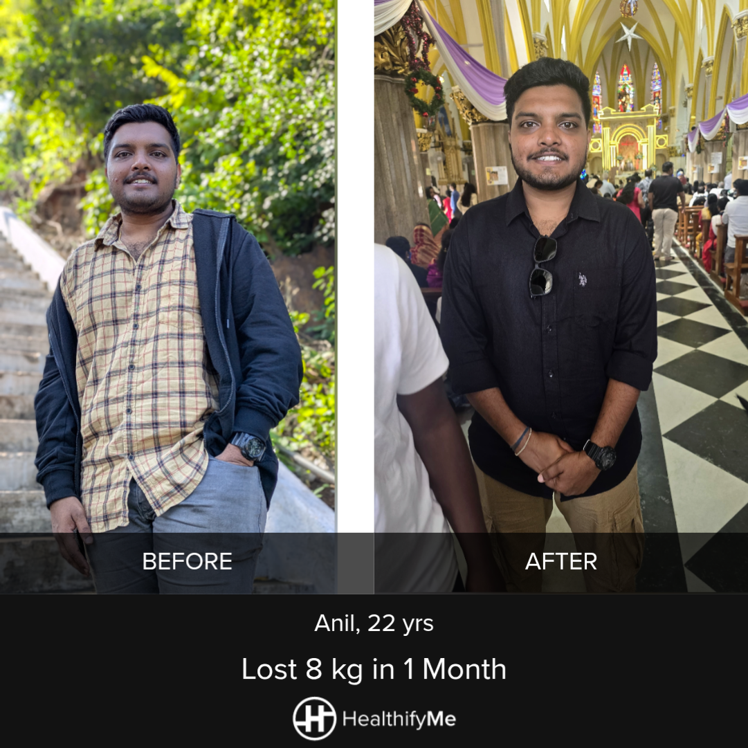 −8 kg in 1 month