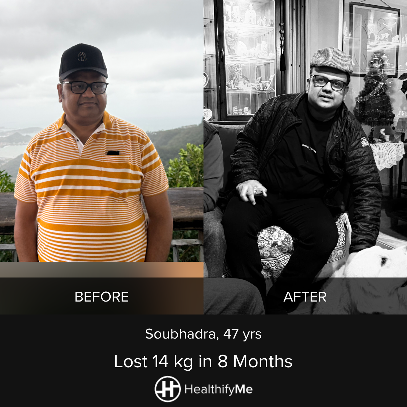 −14 kg in 8 months