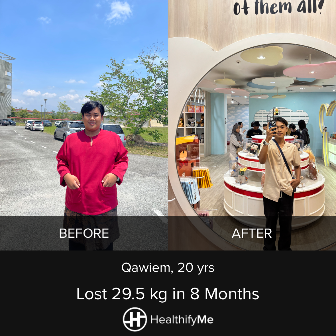 −29.5 kg in 8 months