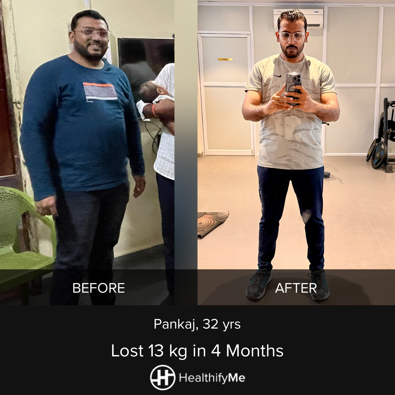 −13 kg in 4 months