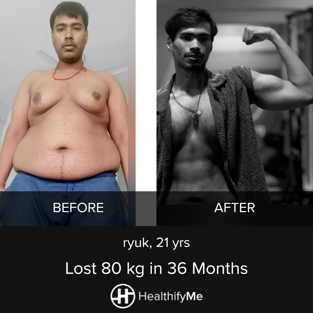 −80 kg in 3 years