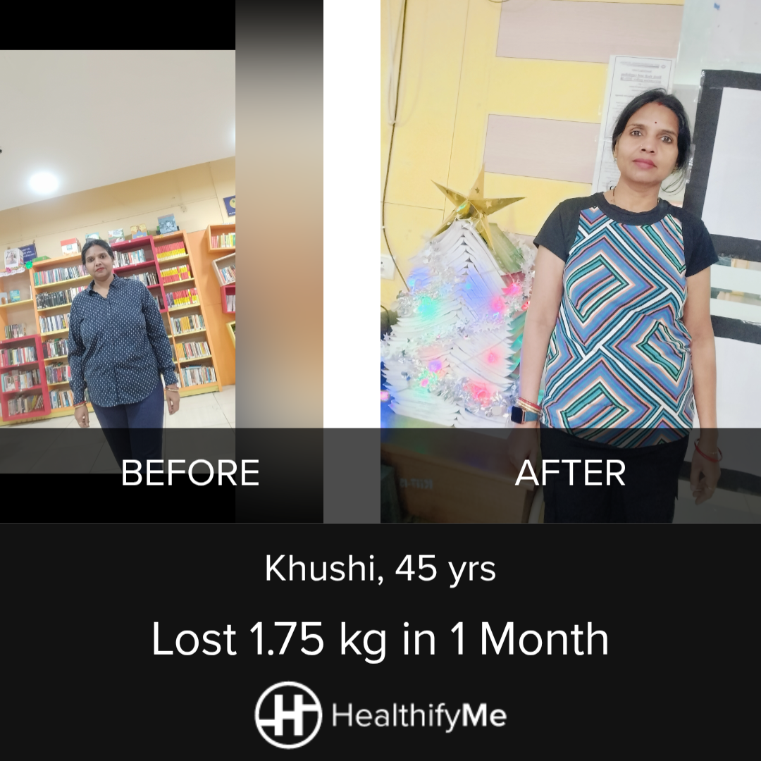 −1.8 kg in 1 month